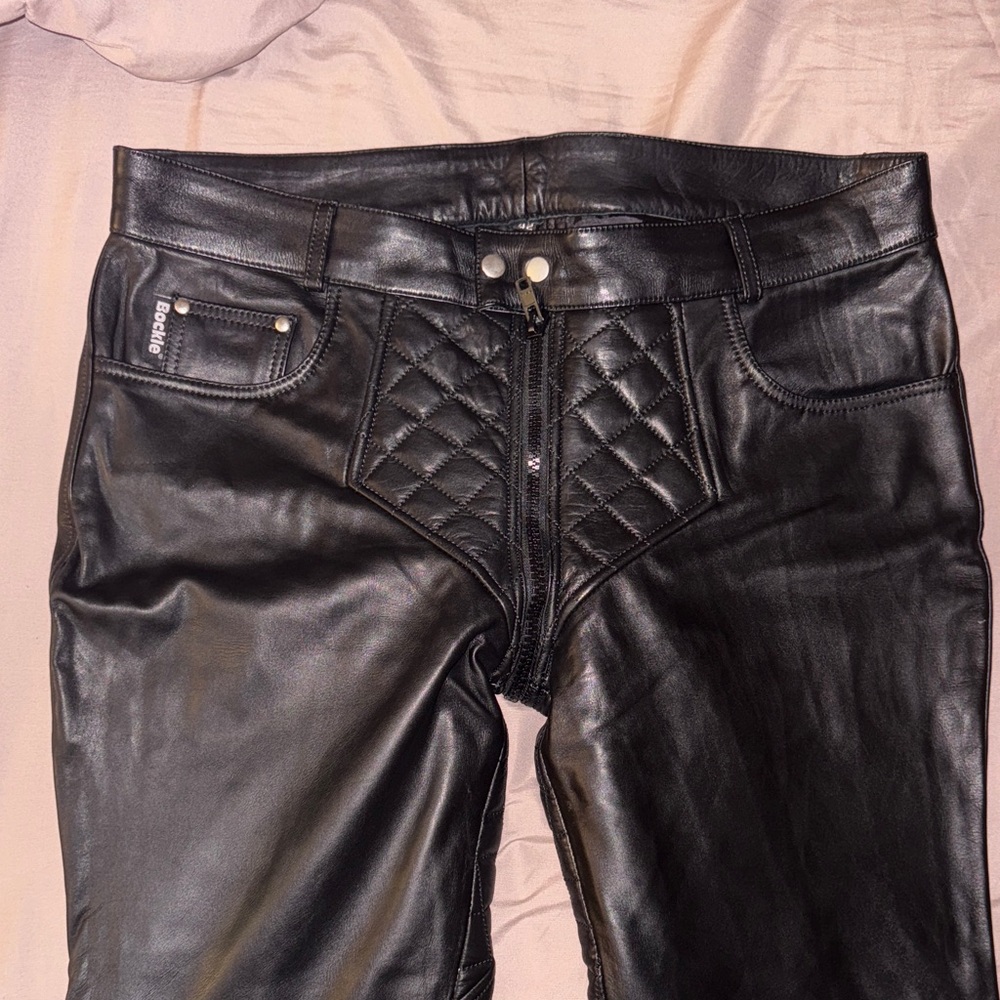 Bockle Bockleder - Black Leather Men’s Pants